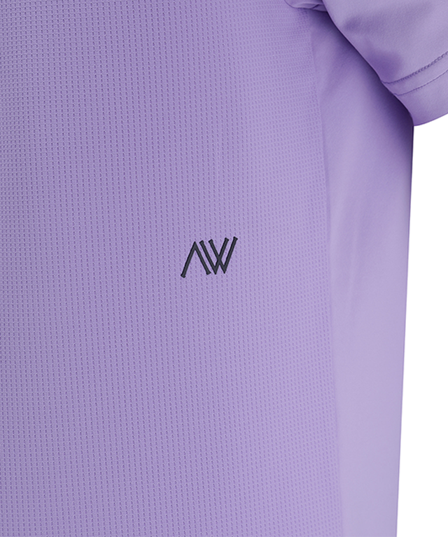 ANEW Golf: Men Back Triangular Point Short T-Shirt - Lavender