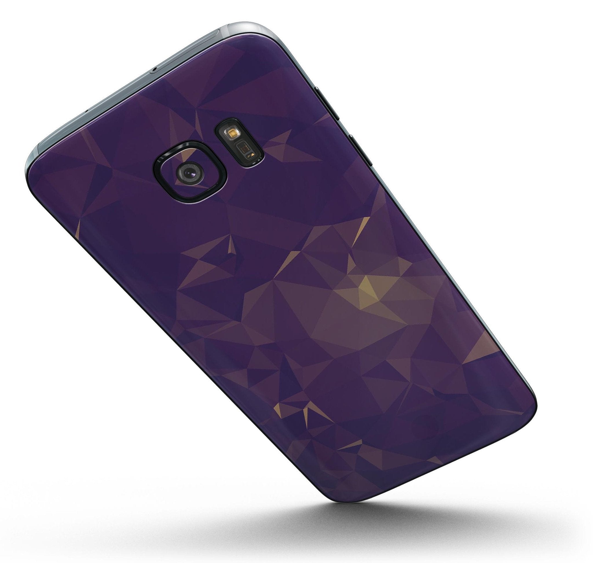 Abstract Purple and Gold Geometric Shapes - Full Body Skin-Kit for the