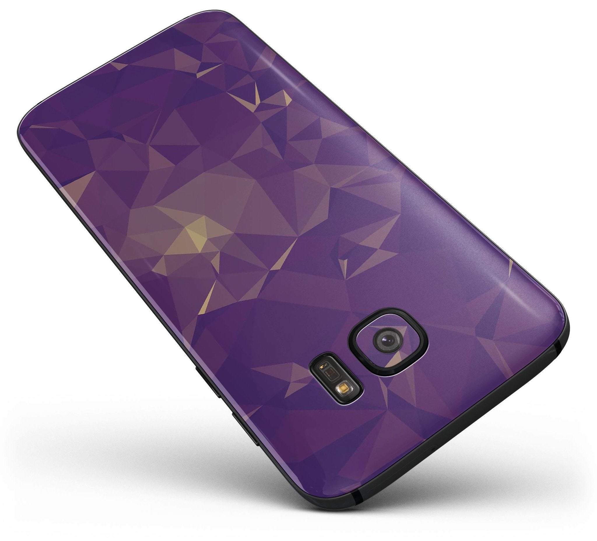 Abstract Purple and Gold Geometric Shapes - Full Body Skin-Kit for the