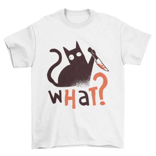 Murder Cat Funny T-shirt