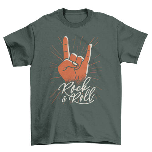 Rock & roll t-shirt design