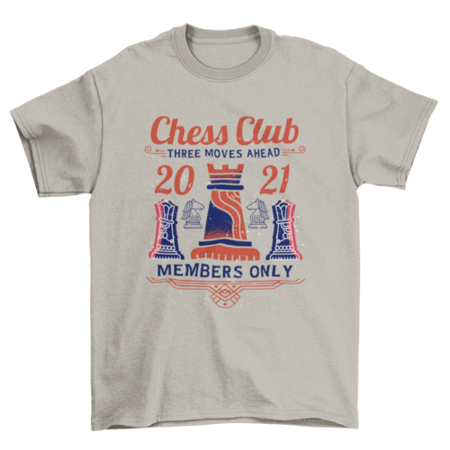 Chess club t-shirt design