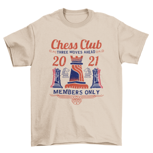 Chess club t-shirt design