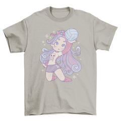 Volleyball player anime t-shirt