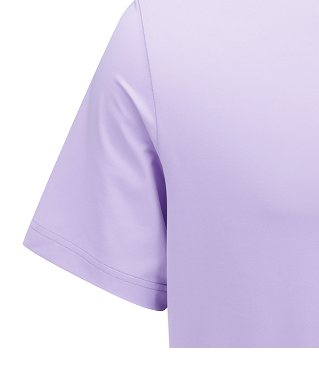 ANEW Golf: Men Back Triangular Point Short T-Shirt - Lavender