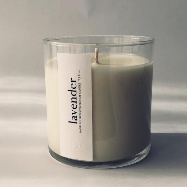 lavender scented candle