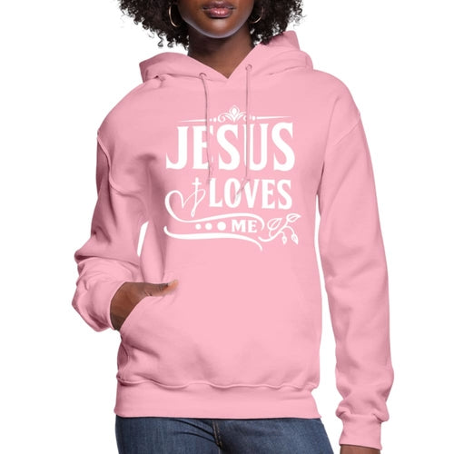 Womens Hoodie, Jesus Loves Me