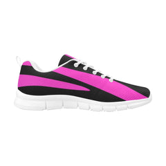 Uniquely You Womens Sneakers, Black and Purple Stripe Running Shoes